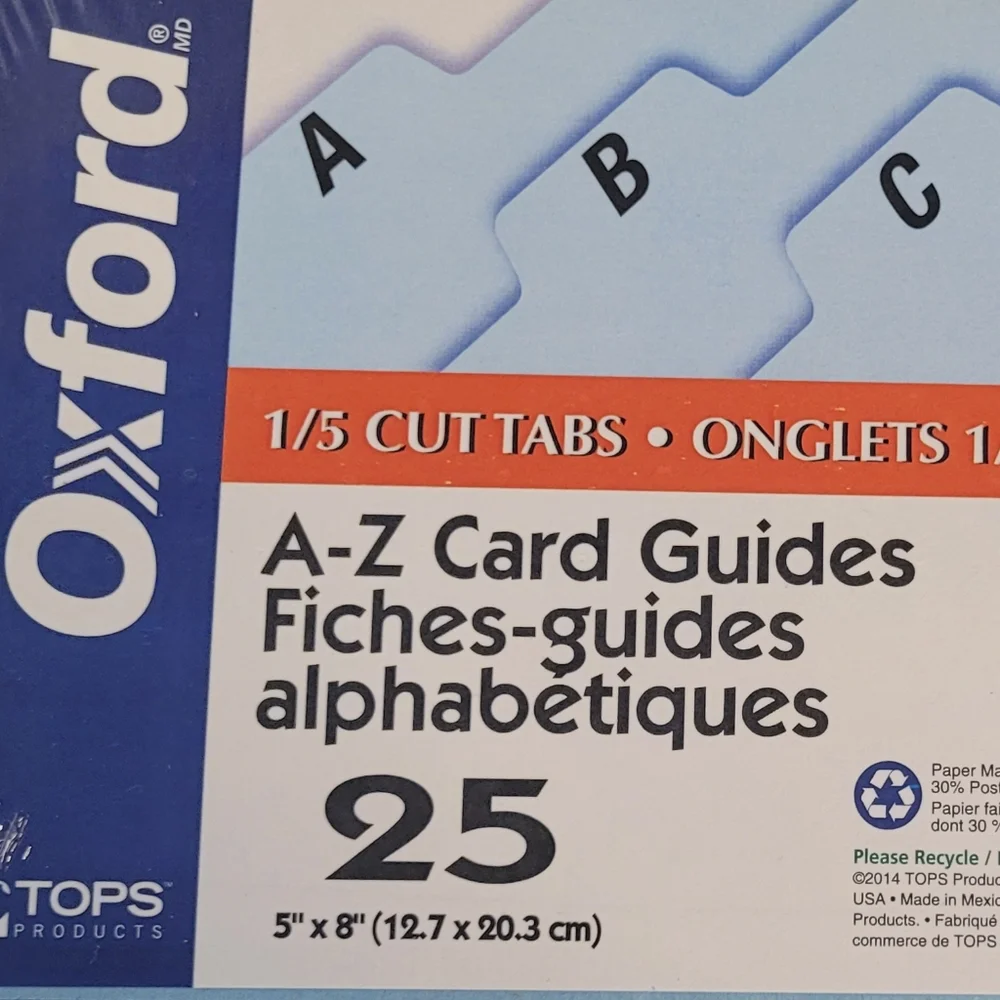 Oxford A-Z 5x7